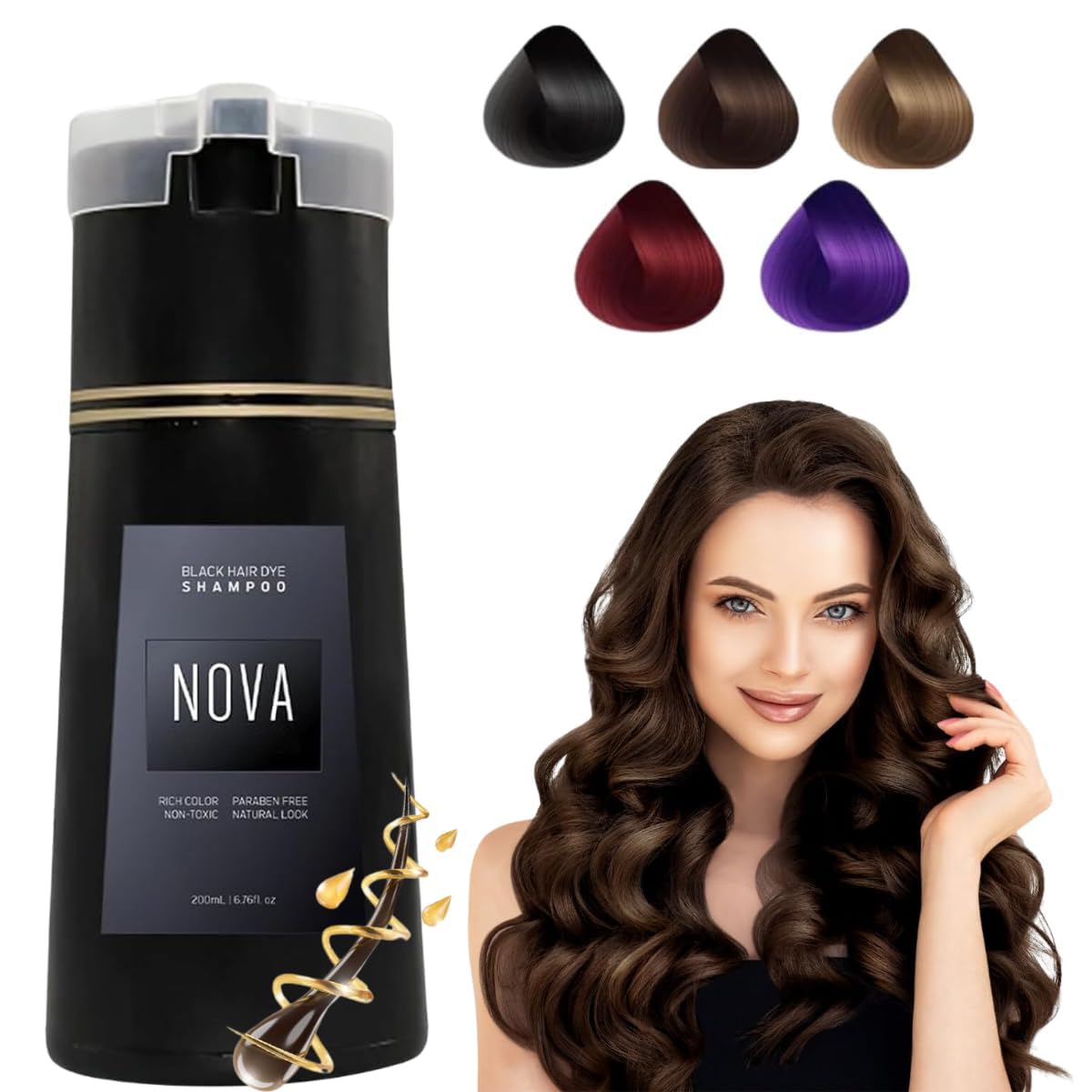 Premium Nova Hair® Instant Dye Shampoo
